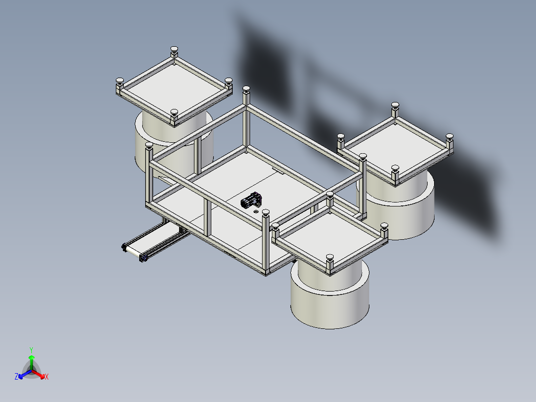 轴承全自动组装设备正等轴测图