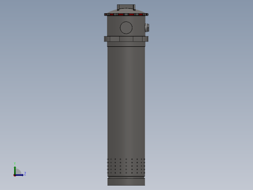 RFA系列微型直回式回油过滤器滤芯(法兰式连接）RFA-250xL左视缩略图