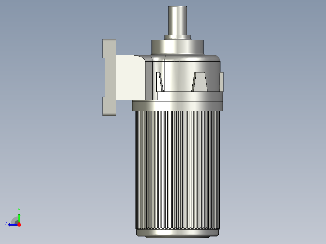 电机PH28-400-20-S3BF右视图