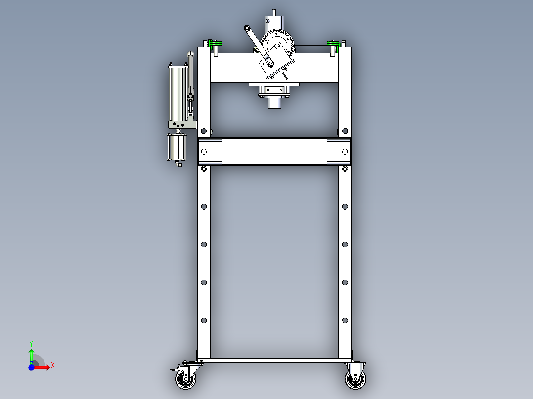 移动式液压机 step前视图