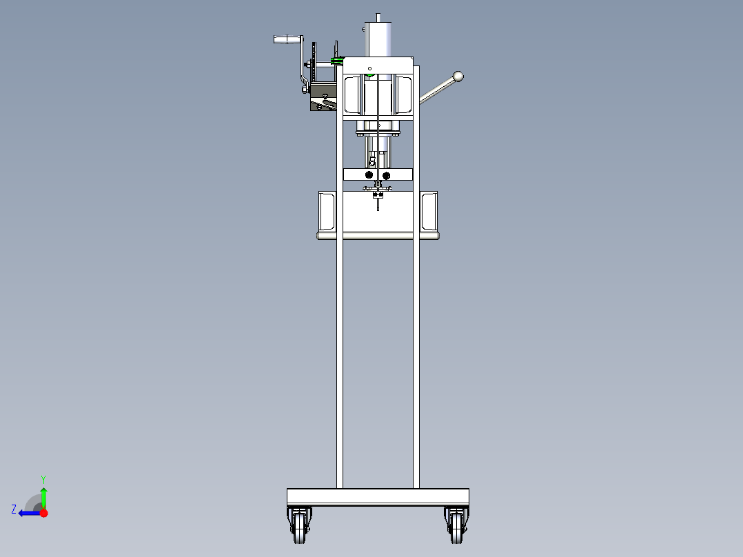 移动式液压机 step右视图