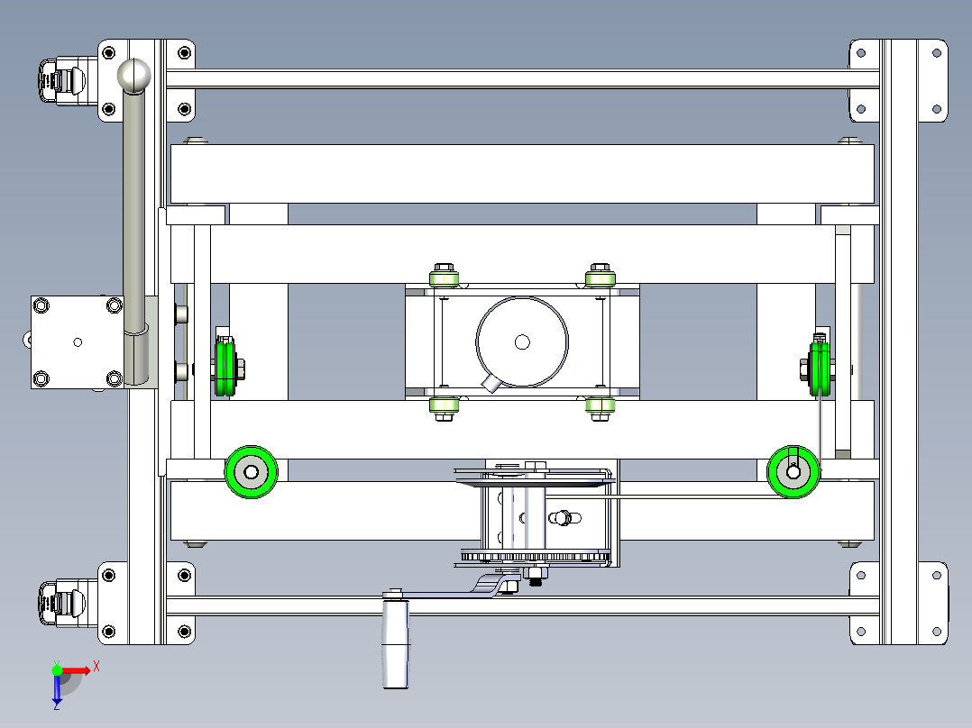 移动式液压机 step俯视图