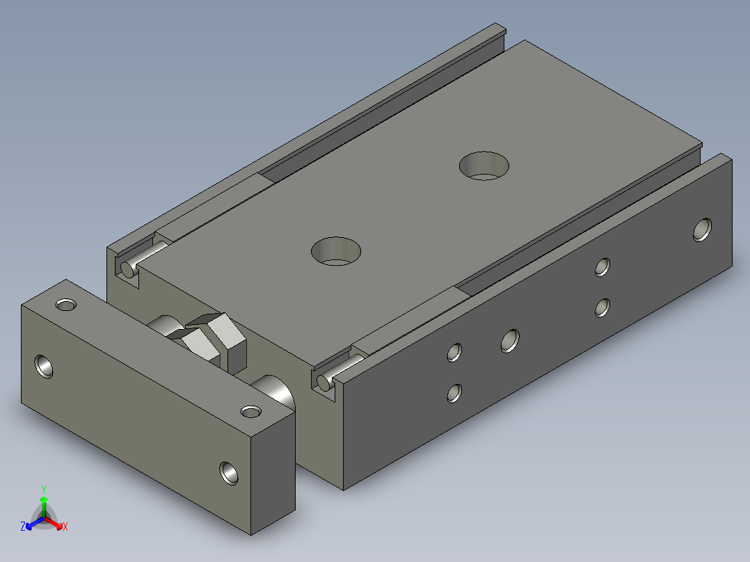 贴片电池标签背胶机设计-气缸CXSM20-35正等轴测图