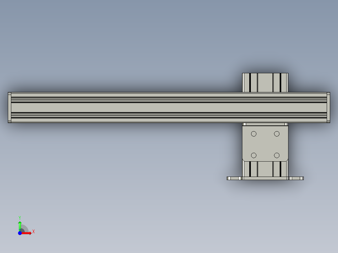 上料-挡料机构前视图
