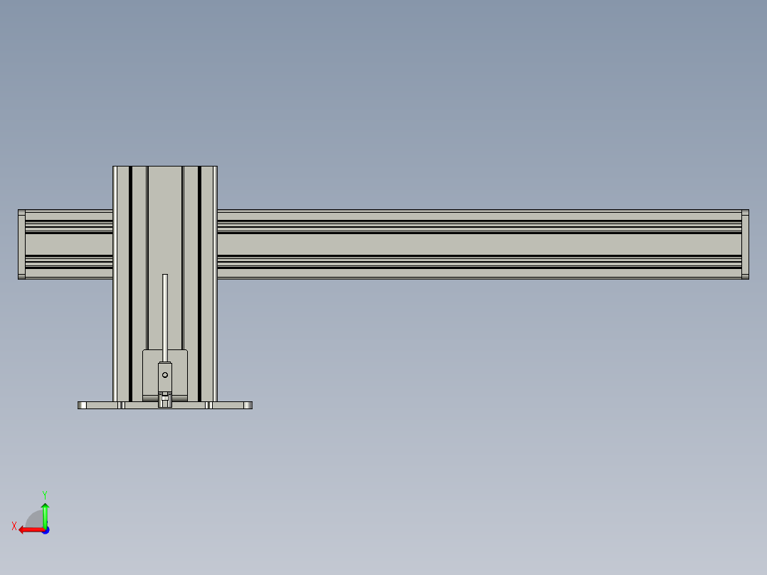 上料-挡料机构后视图