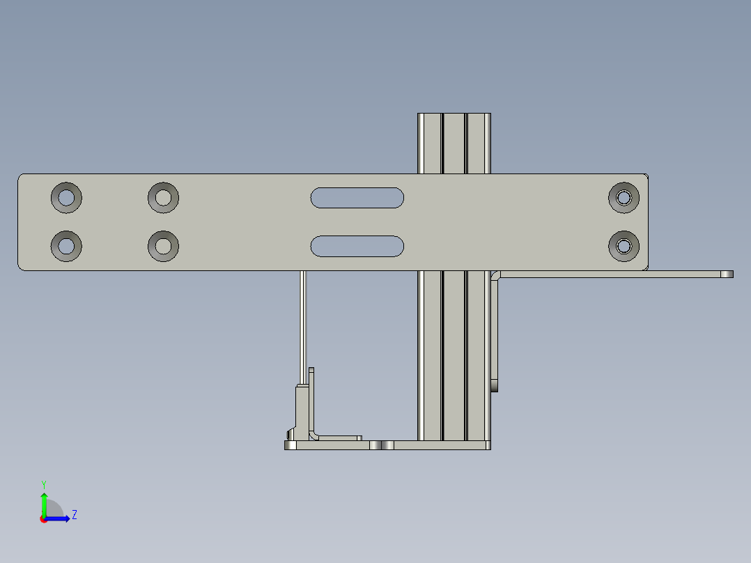 上料-挡料机构左视图