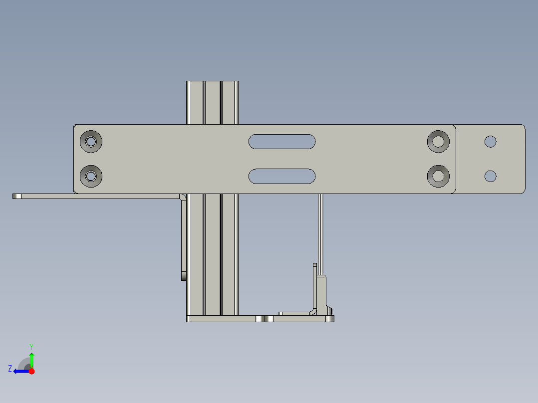 上料-挡料机构右视图