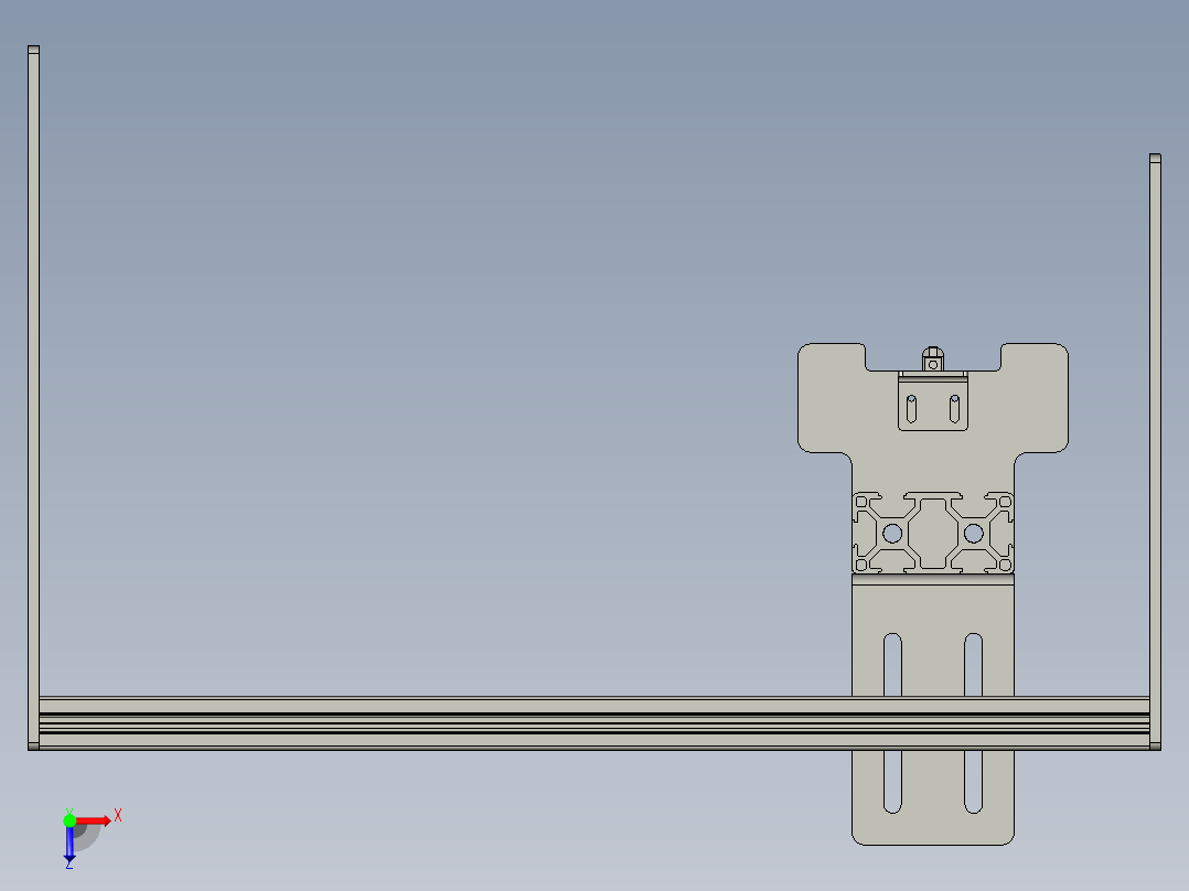 上料-挡料机构俯视图