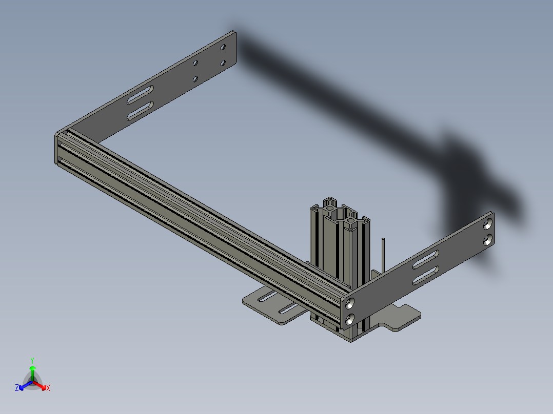 上料-挡料机构正等轴测图