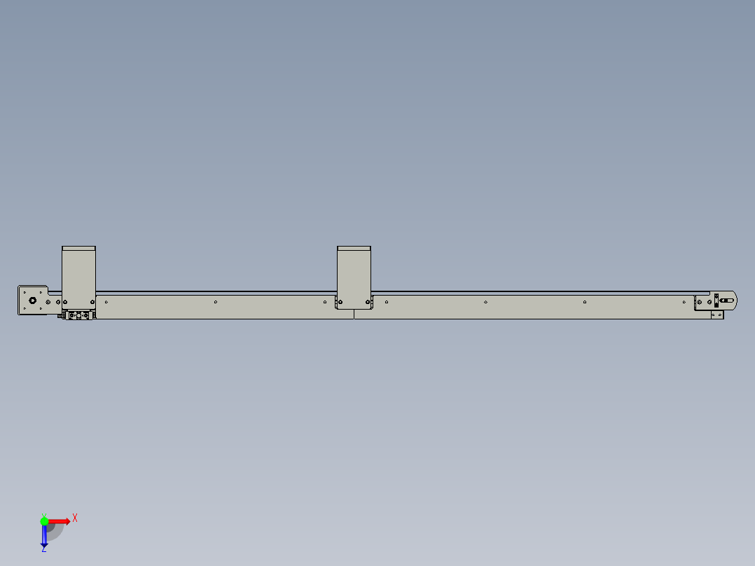 LBZL-H0-01下料输送组件俯视图