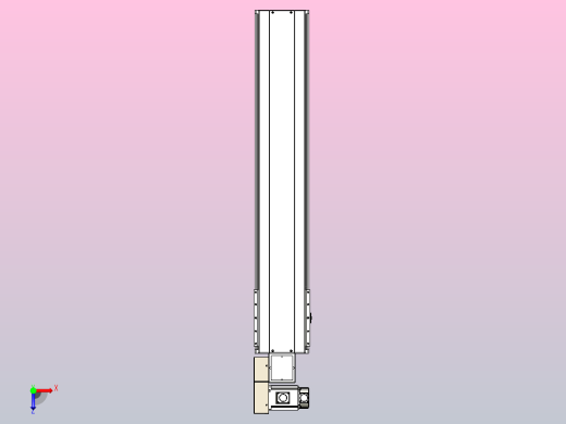 皮带直线轴半封闭可选导轨TPA-HNB-220D-176-L1000-ML-C-P1K-N3俯视缩略图
