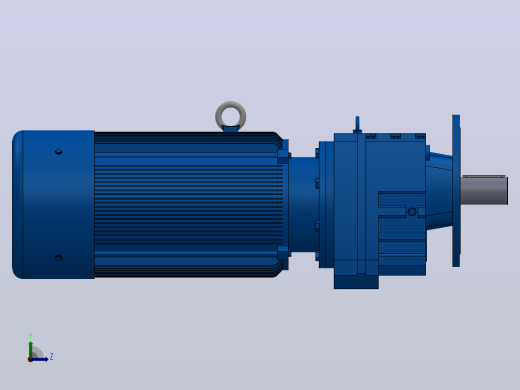 RF167法兰轴伸式安装斜齿轮减速机RF167-Y160-4P-315L-M1-0°-Φ550左视缩略图