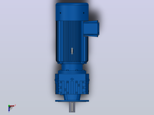 RF167法兰轴伸式安装斜齿轮减速机RF167-Y160-4P-315L-M1-0°-Φ550俯视缩略图