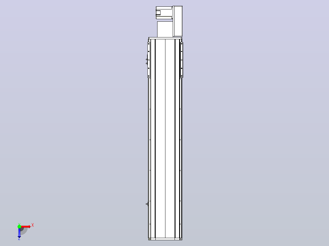 MTB22M标准皮带滑台[MTB22M-L40-950-L-P75-C3]俯视图