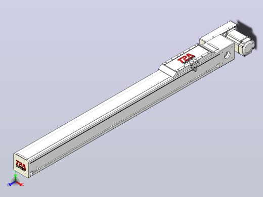 伺服电机集成皮带传动直线执行器TPA-OCB-100-192-L850-DR-P75-N3