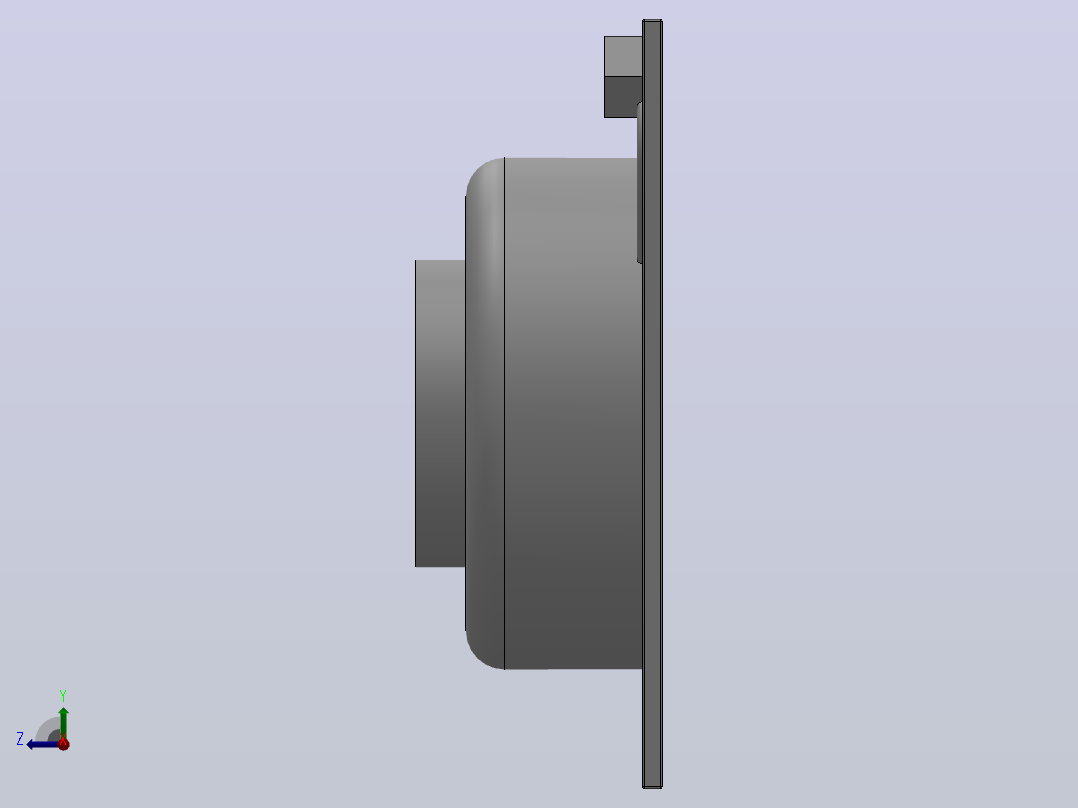 EKW160H墙面管道风机[EKW160H]右视图