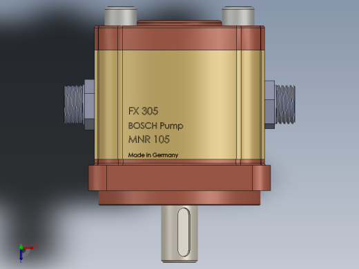 Bosch FX 305 nmr 105 液压泵俯视缩略图
