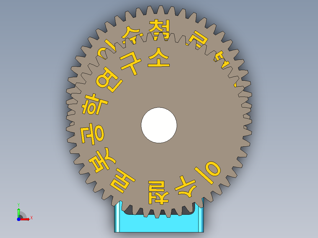 十字联轴器前视图