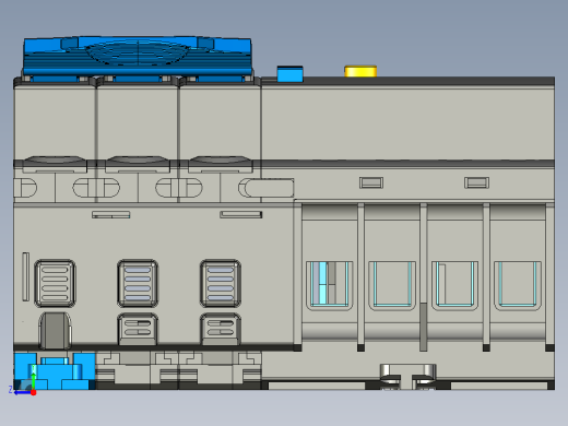 NB7LE-63&amp;3P&amp;N&amp;剩余电流动作断路器三维模型202307右视缩略图