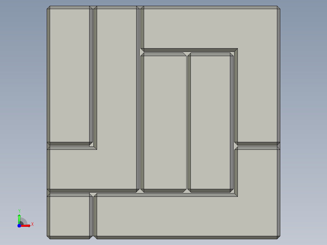 5x5拼图立方体前视图