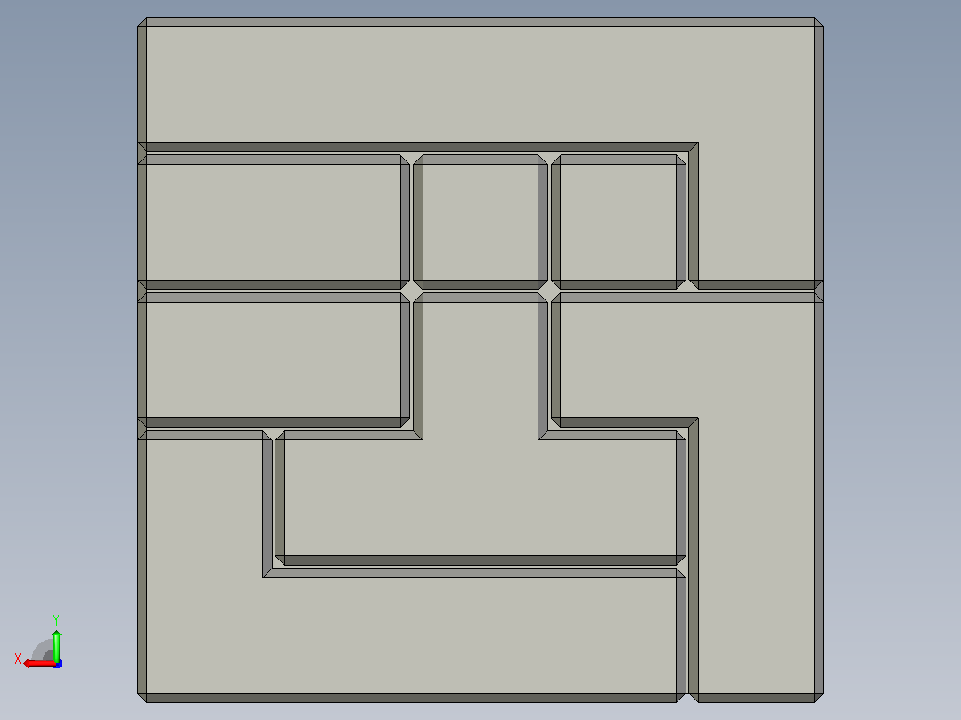 5x5拼图立方体后视图