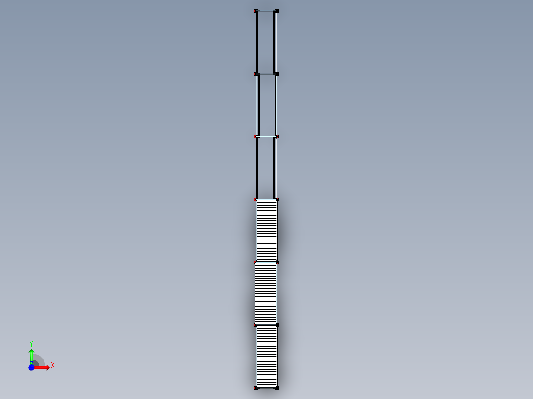 脚手架简易结构前视图