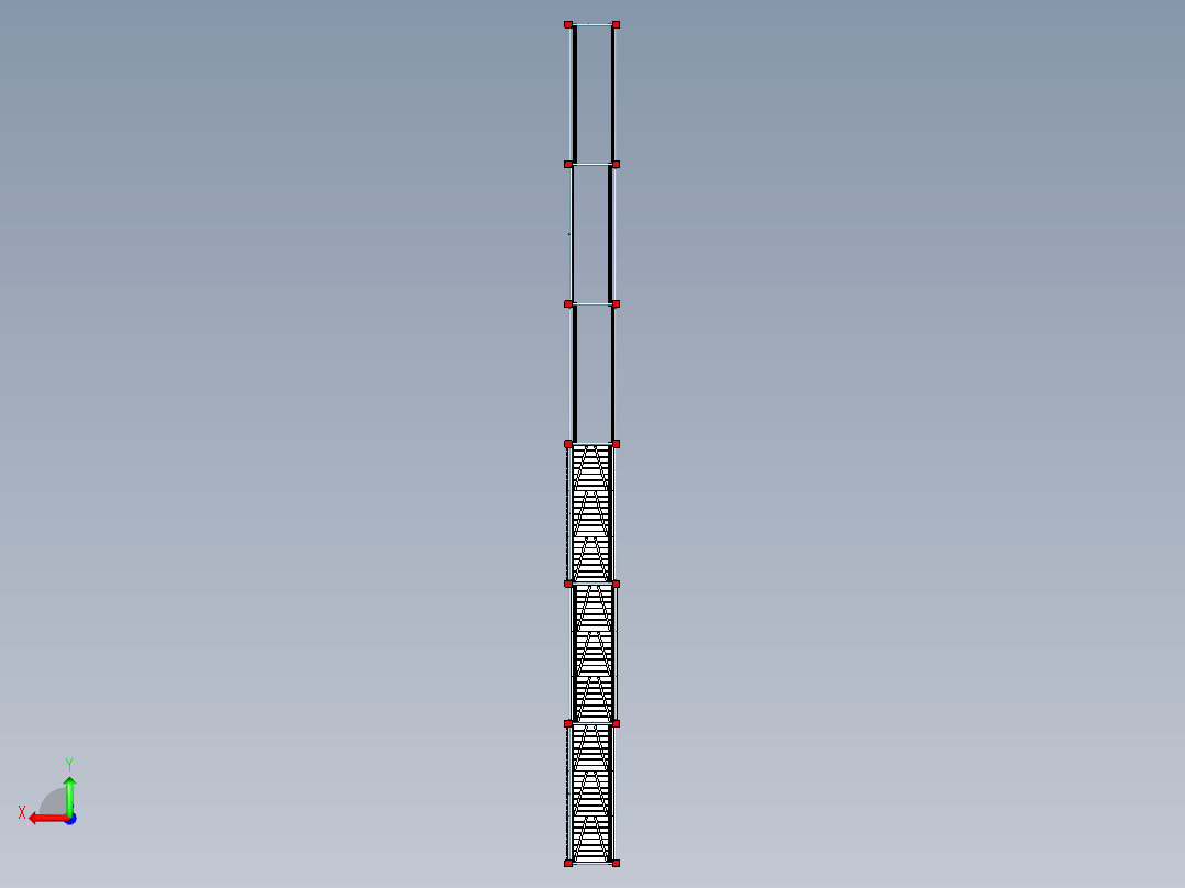 脚手架简易结构后视图