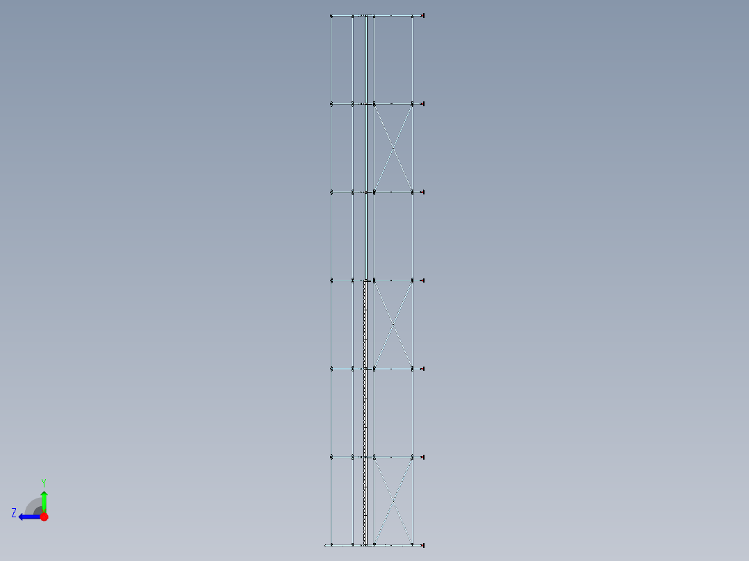 脚手架简易结构俯视图