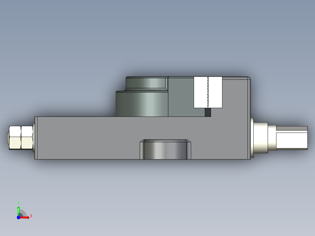 虎钳3D模型（2）前视图