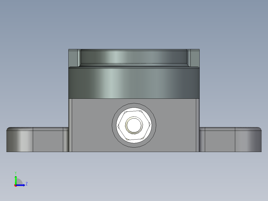 虎钳3D模型（2）左视图
