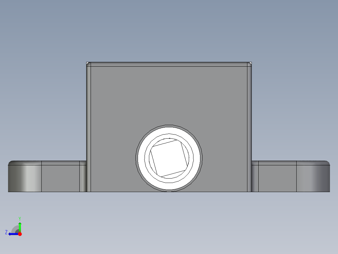 虎钳3D模型（2）右视图