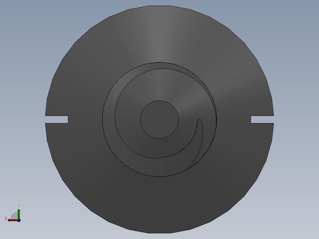 螺丝钉3D模型后视图