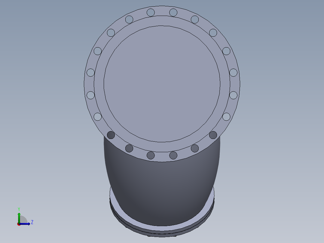法兰Y型过滤器-316 DN50-DN600左视图