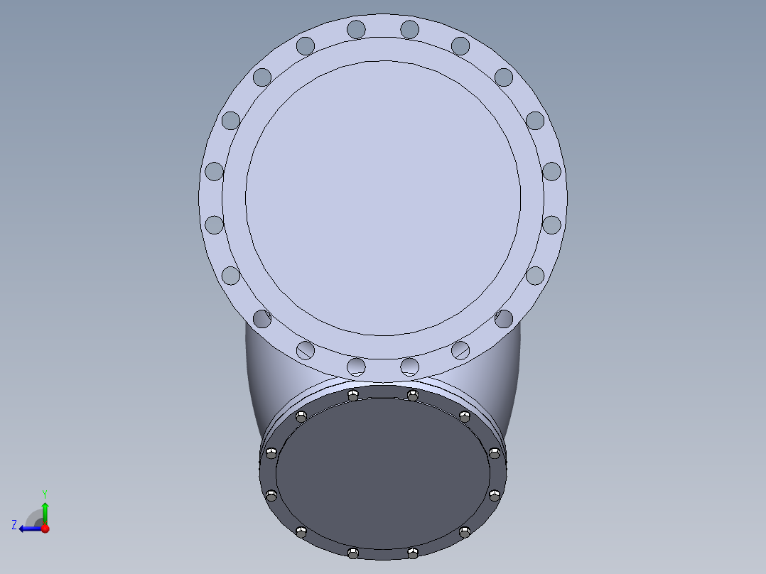 法兰Y型过滤器-316 DN50-DN600右视图