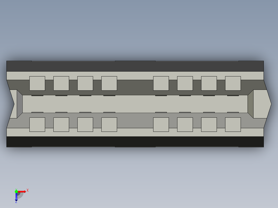 侧边卡连接器-458440004_stp俯视图