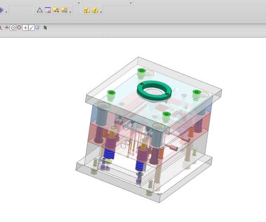 Q085-冲水手柄注塑模具设计【三维UG】一模四腔缩略图