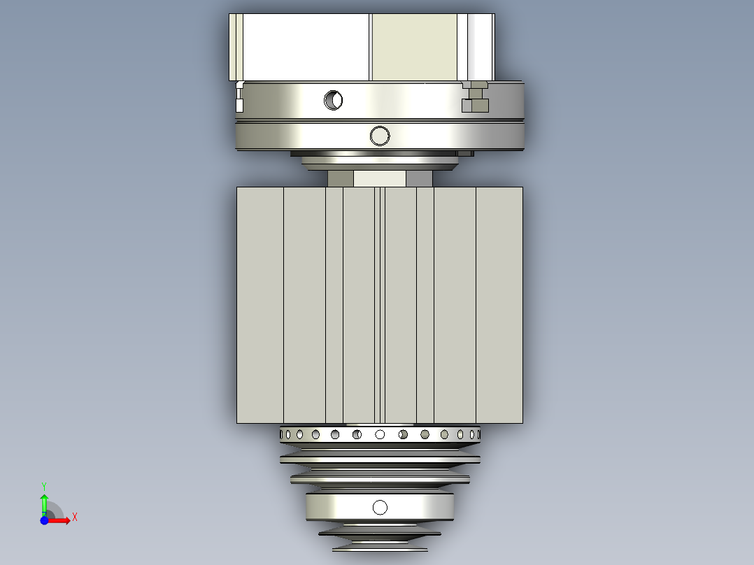 Taig 微型车床 II的分体式主轴箱前视图