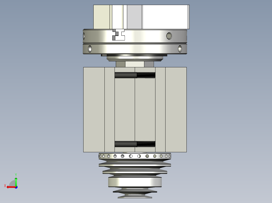 Taig 微型车床 II的分体式主轴箱后视图