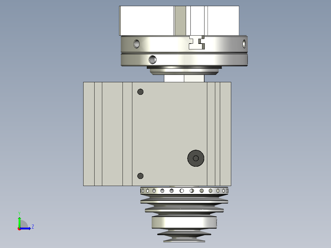 Taig 微型车床 II的分体式主轴箱左视图