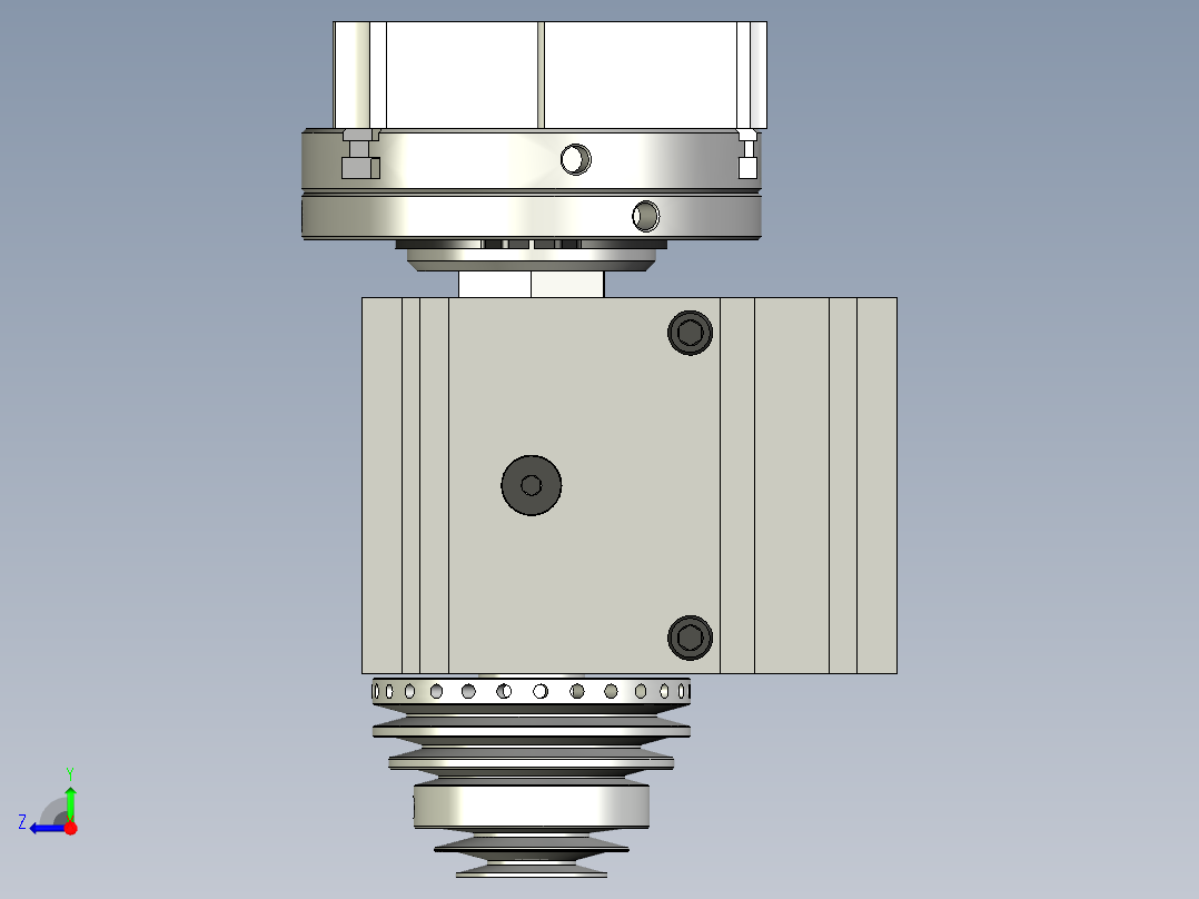 Taig 微型车床 II的分体式主轴箱右视图