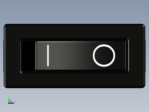 薄翘板开关左视缩略图