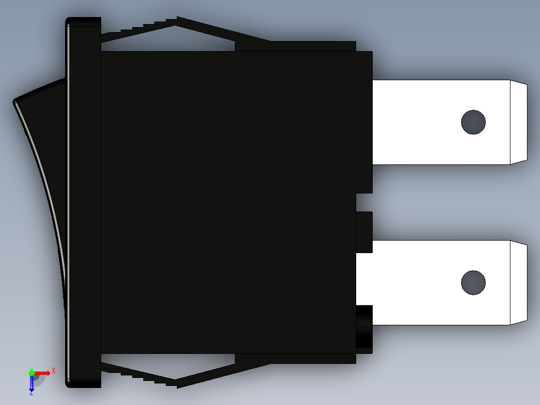 薄翘板开关俯视图