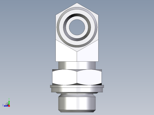 卡套式工业通用硬管接头EO_Adjustable_locknut_branch_tee_TEE10SROMDCF右视缩略图