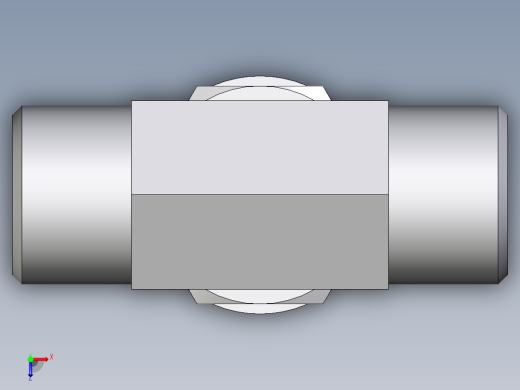 卡套式工业通用硬管接头EO_Adjustable_locknut_branch_tee_TEE10SROMDCF俯视缩略图