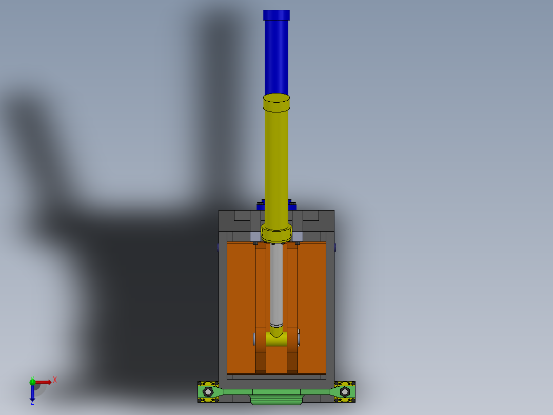 铝罐打包机俯视图