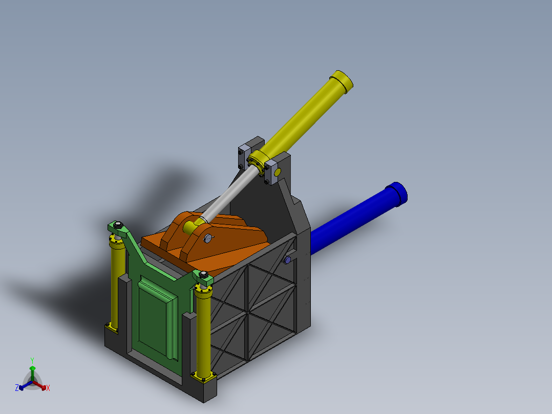 铝罐打包机正等轴测图