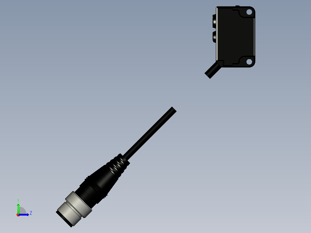 基恩士PZ-G61EN_G61EP_kc图纸模型左视图