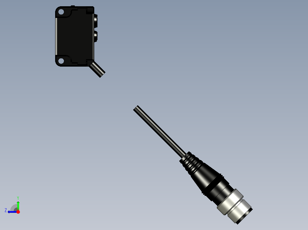 基恩士PZ-G61EN_G61EP_kc图纸模型右视图