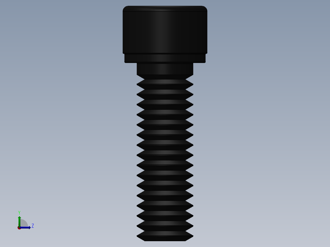紧固件-0.3125 Socked Head左视图