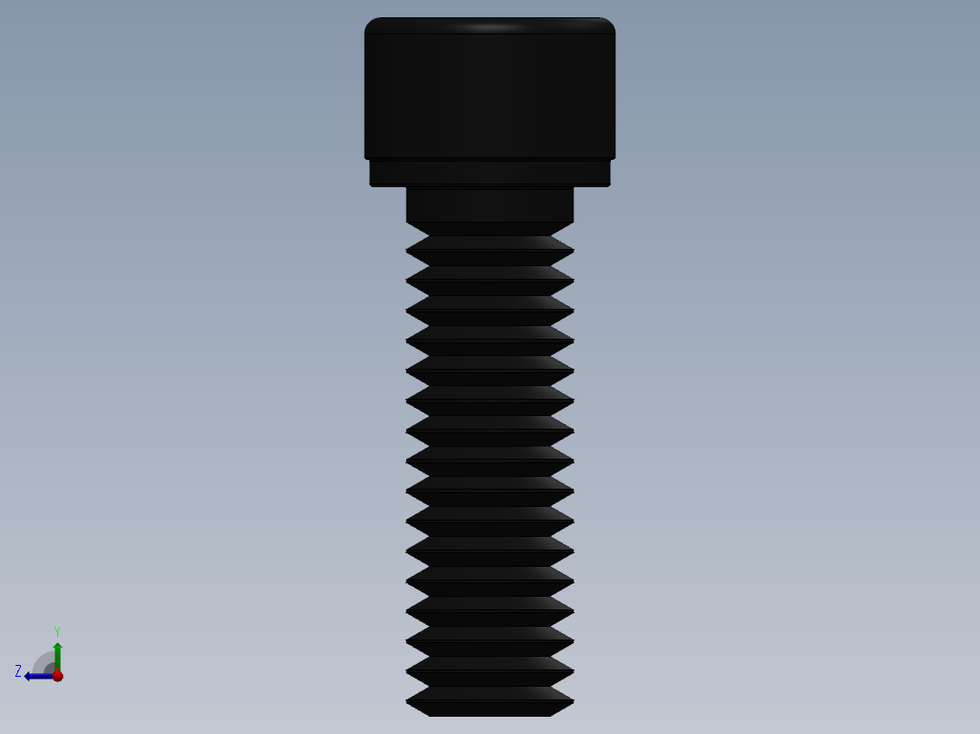 紧固件-0.3125 Socked Head右视图